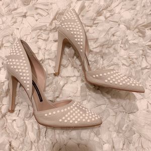 French connection studded pumps